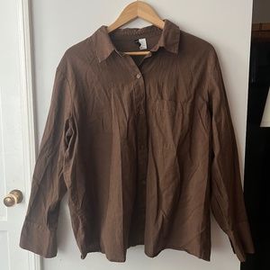 Brown H&M Button Up